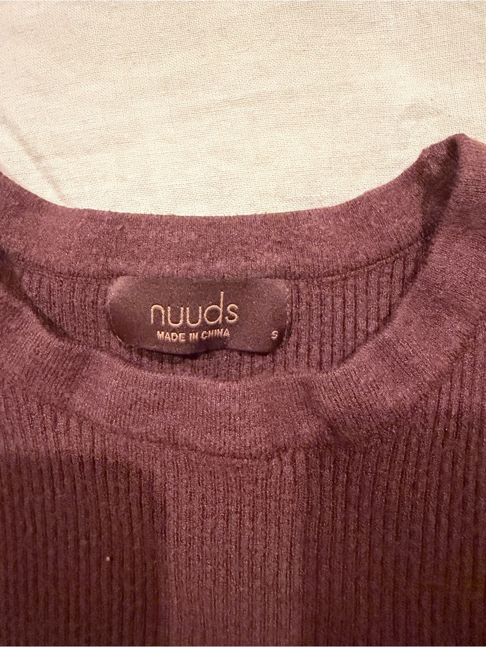 nuuds Ribbed Crewneck Sweater